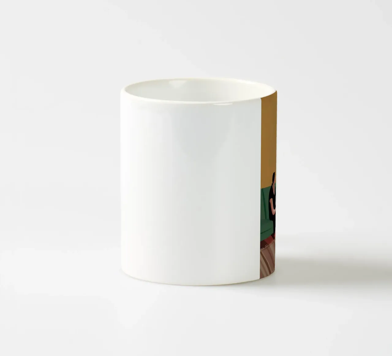 Gatto da divano notturno tazza in ceramica da Sentinel Glow