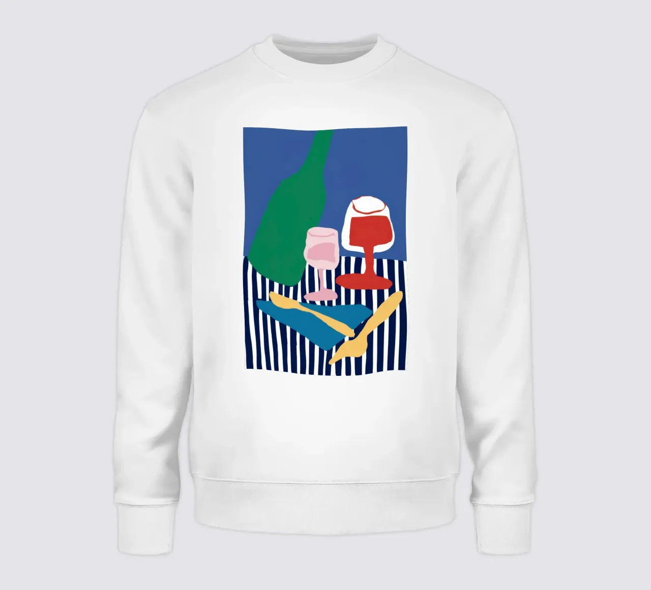 Gestreepte benen Wijn sweatshirt van Pale Aura