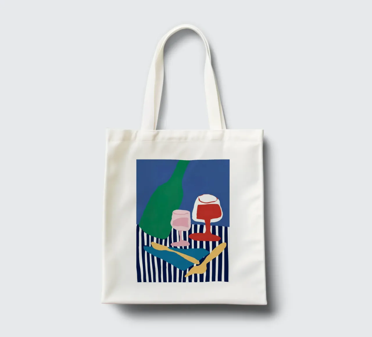 Gambe a righe Vino borsa in juta da Pale Aura