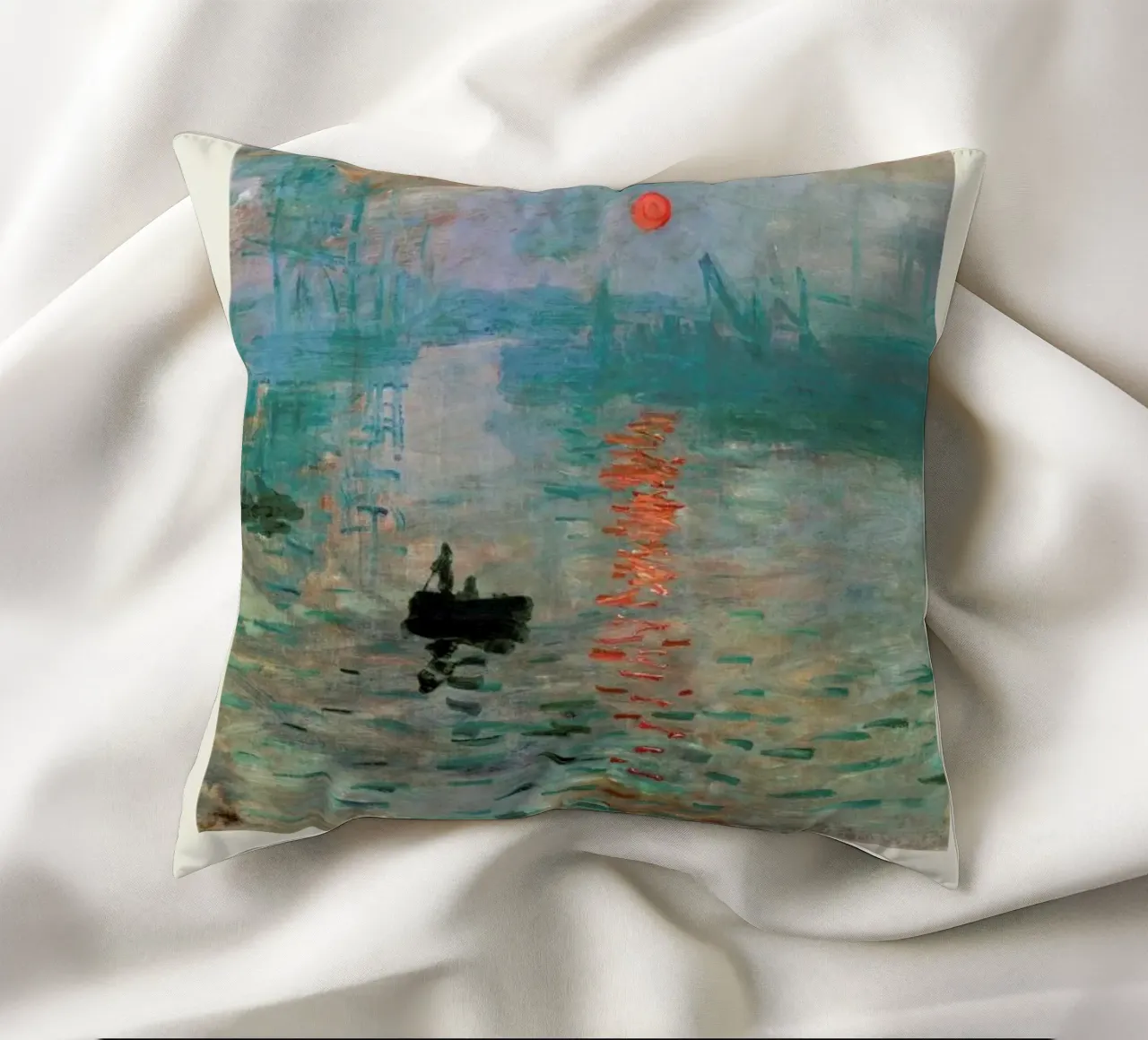 Monet – Signed Impression cuscino da Vintage by JUNIQE