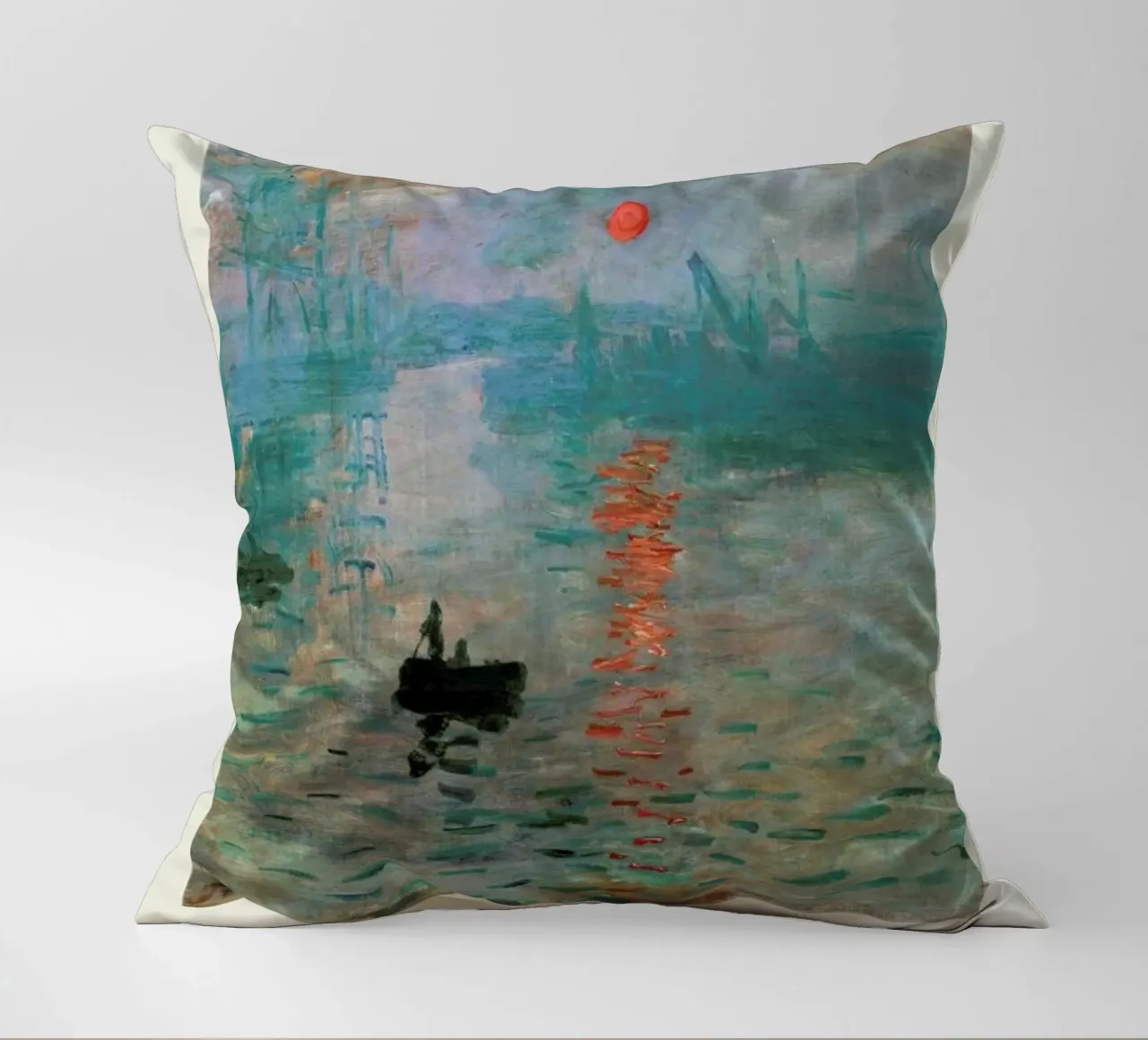 Monet – Signed Impression cuscino da Vintage by JUNIQE