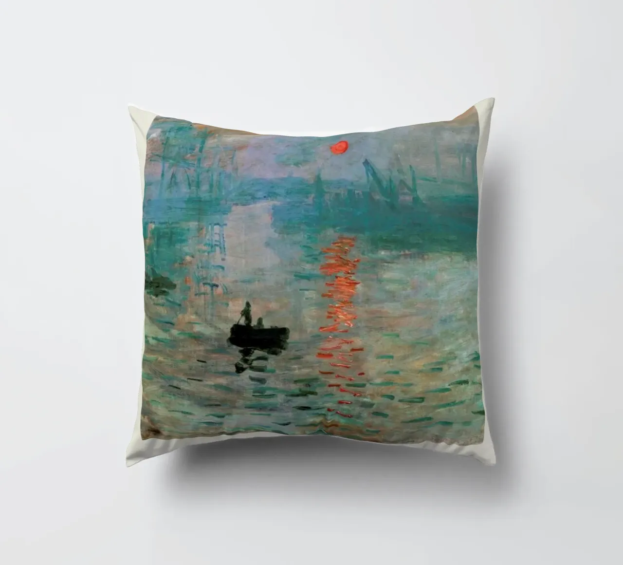 Monet – Signed Impression cuscino da Vintage by JUNIQE