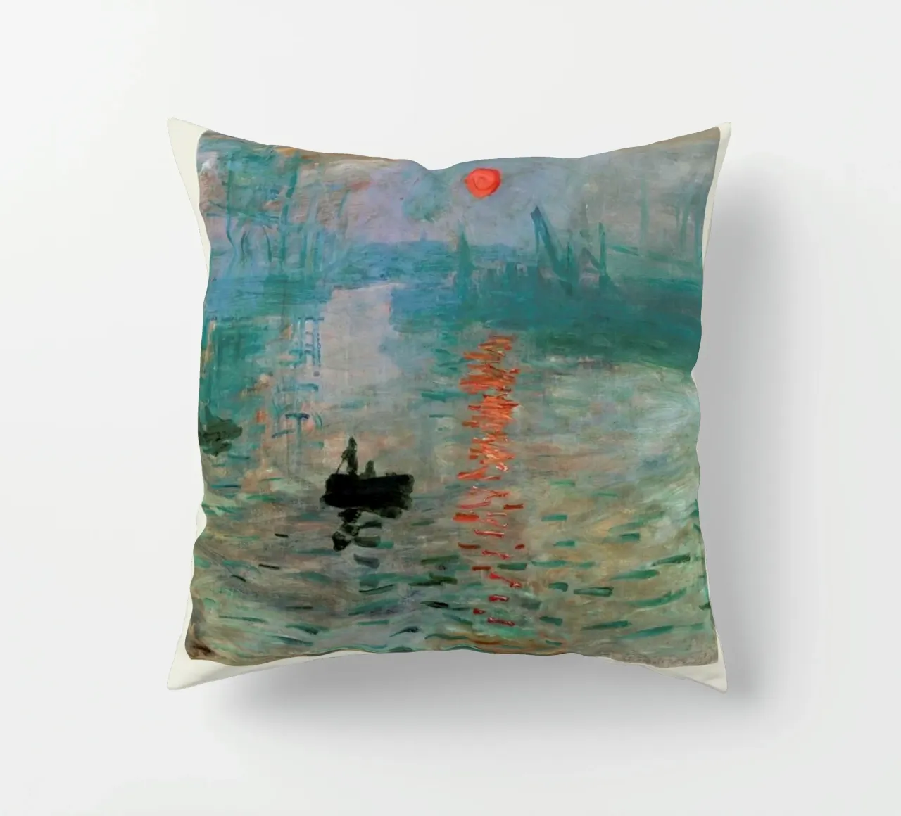 Monet – Signed Impression cuscino da Vintage by JUNIQE