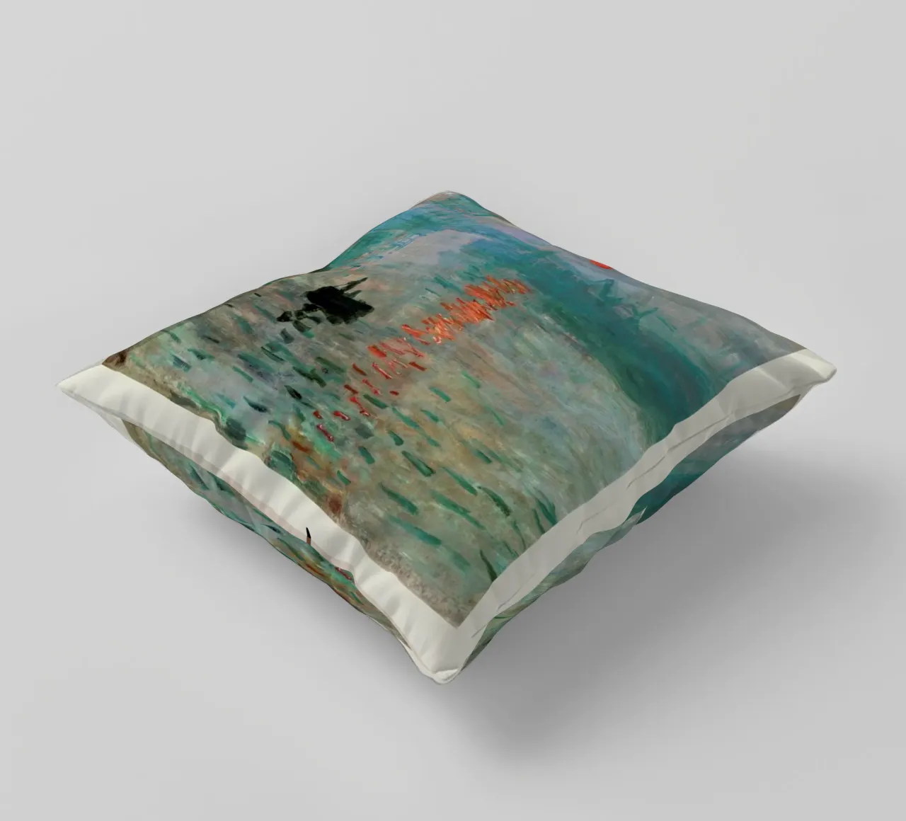 Monet – Signed Impression cuscino da Vintage by JUNIQE