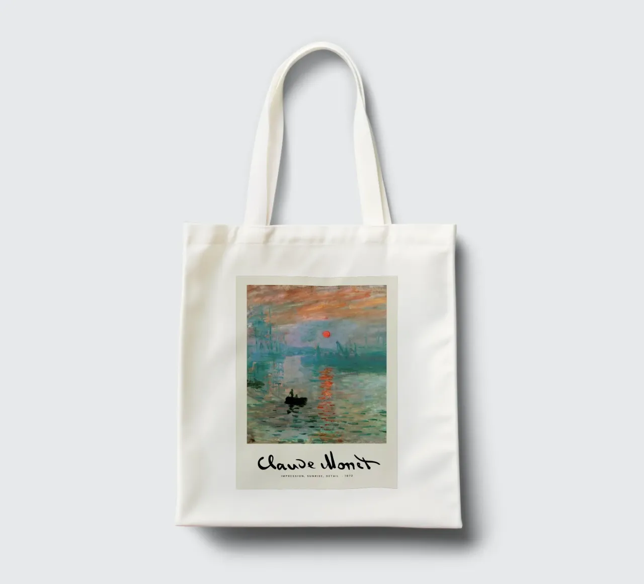 Monet – Signed Impression borsa in juta da Vintage by JUNIQE