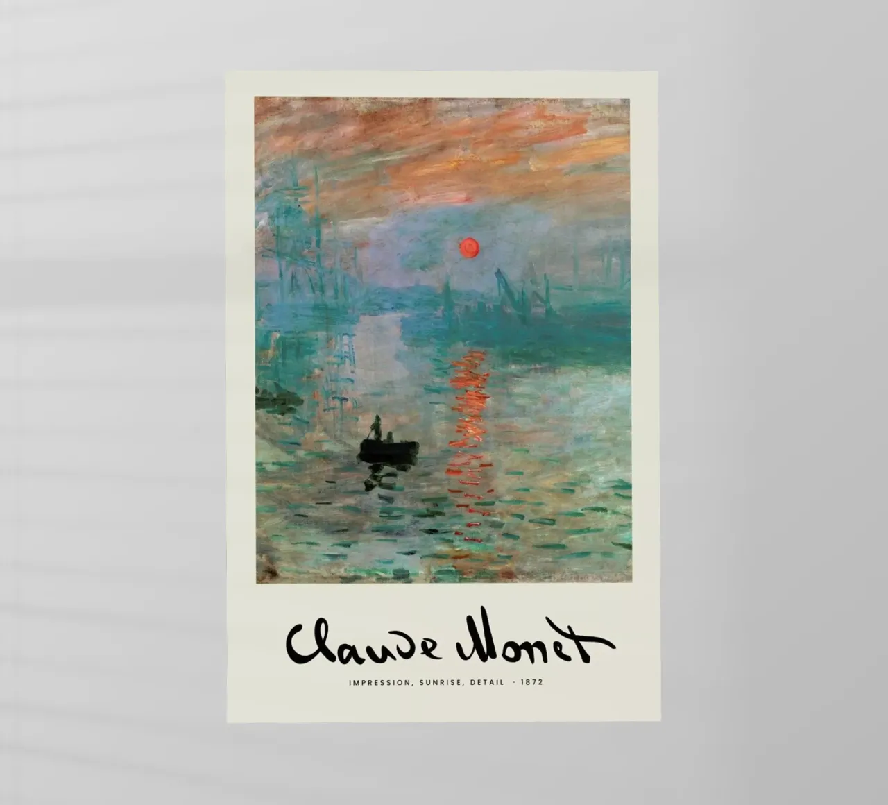 Monet – Signed Impression pellicola backlit da Vintage by JUNIQE