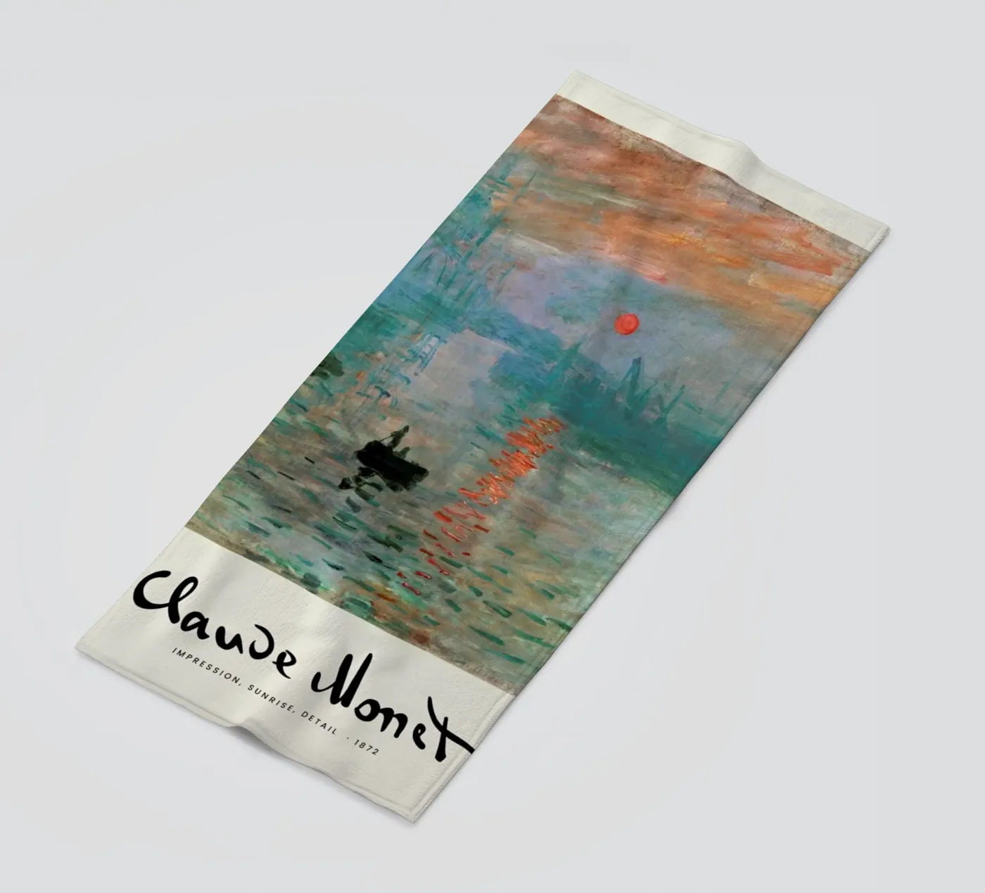 Monet – Signed Impression strandhanddoek van Vintage by JUNIQE