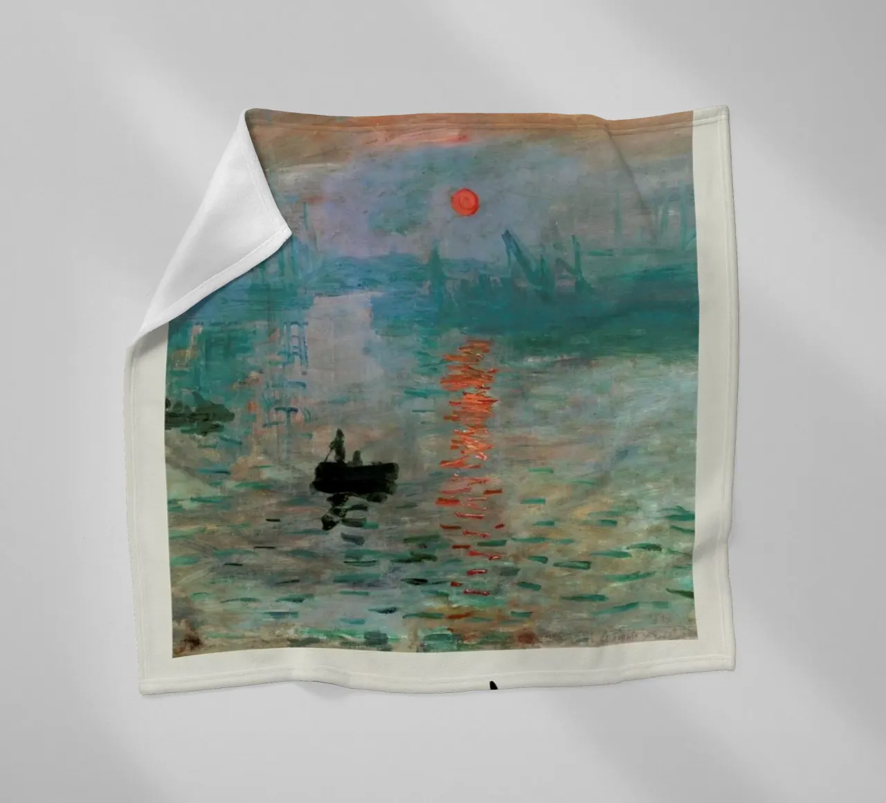 Monet – Signed Impression coperta in pile da Vintage by JUNIQE
