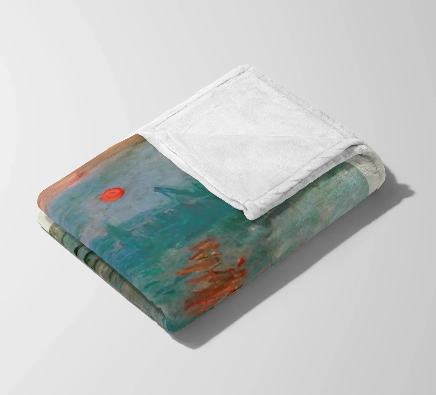 Monet – Signed Impression Fleecedecke von Vintage by JUNIQE