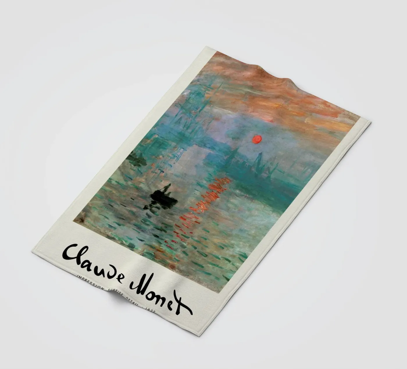 Monet – Signed Impression Fleecedecke von Vintage by JUNIQE