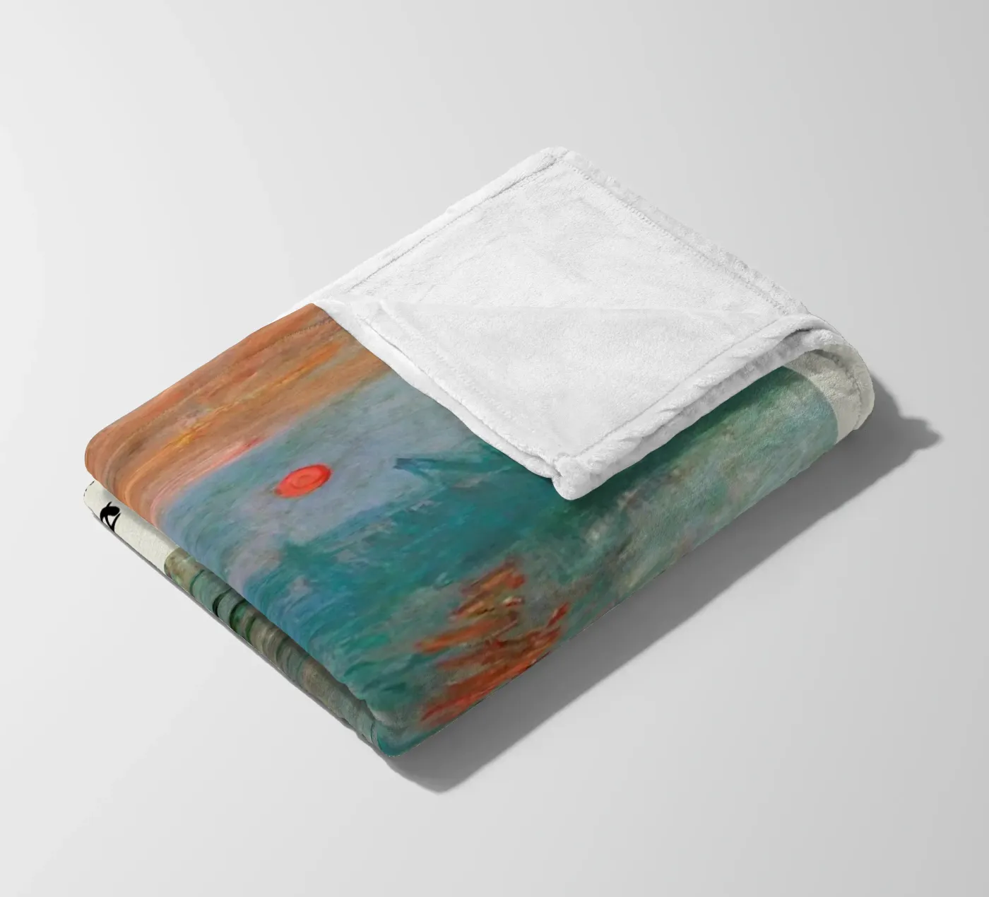 Monet – Signed Impression Fleecedecke von Vintage by JUNIQE