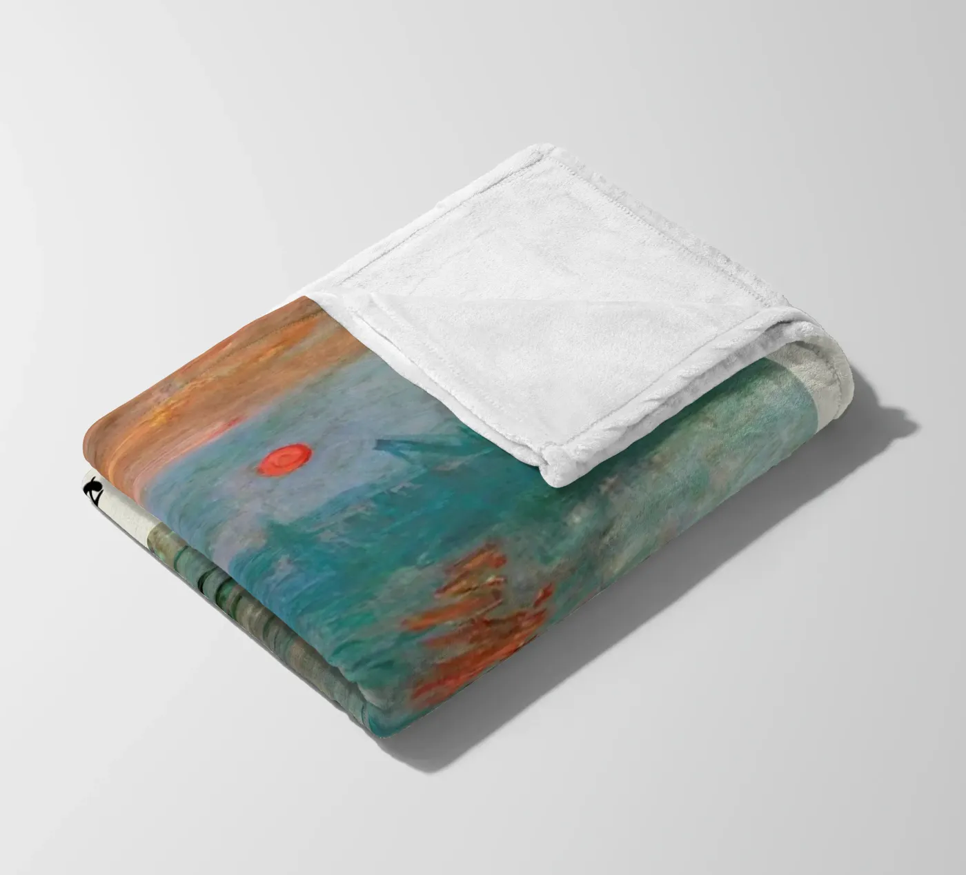 Monet – Signed Impression Fleecedecke von Vintage by JUNIQE