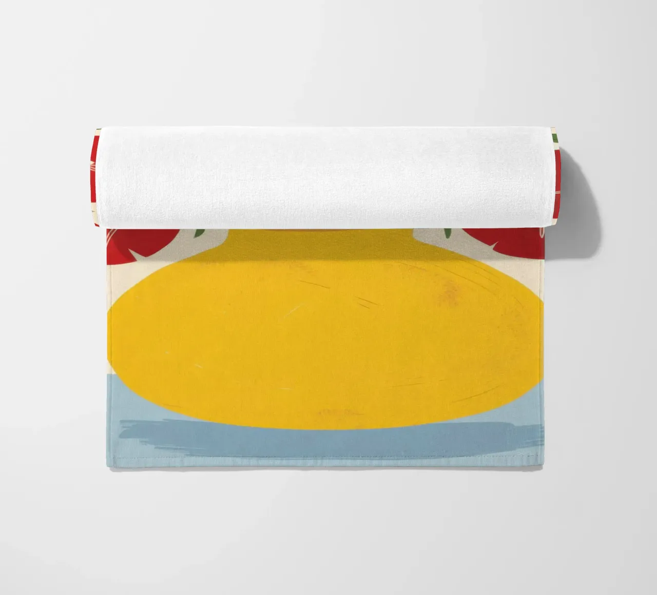 Red Carnation Radiance beach towel by Sentinel Glow