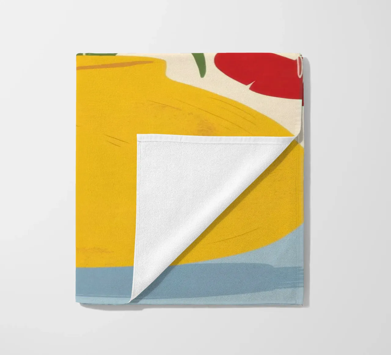 Red Carnation Radiance beach towel by Sentinel Glow