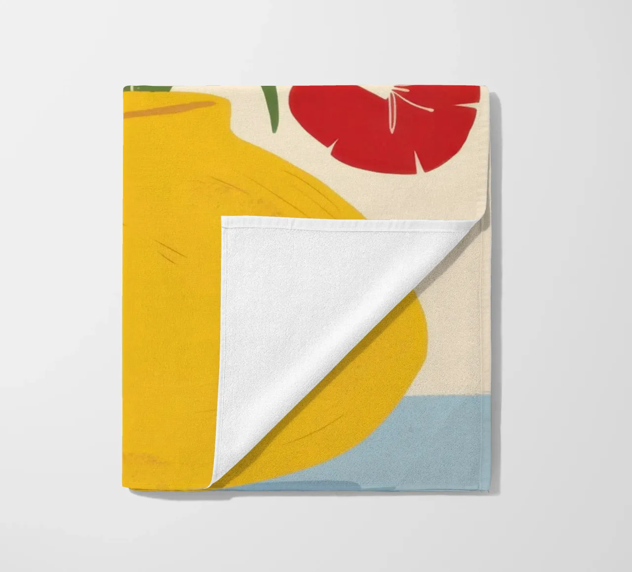 Red Carnation Radiance beach towel by Sentinel Glow