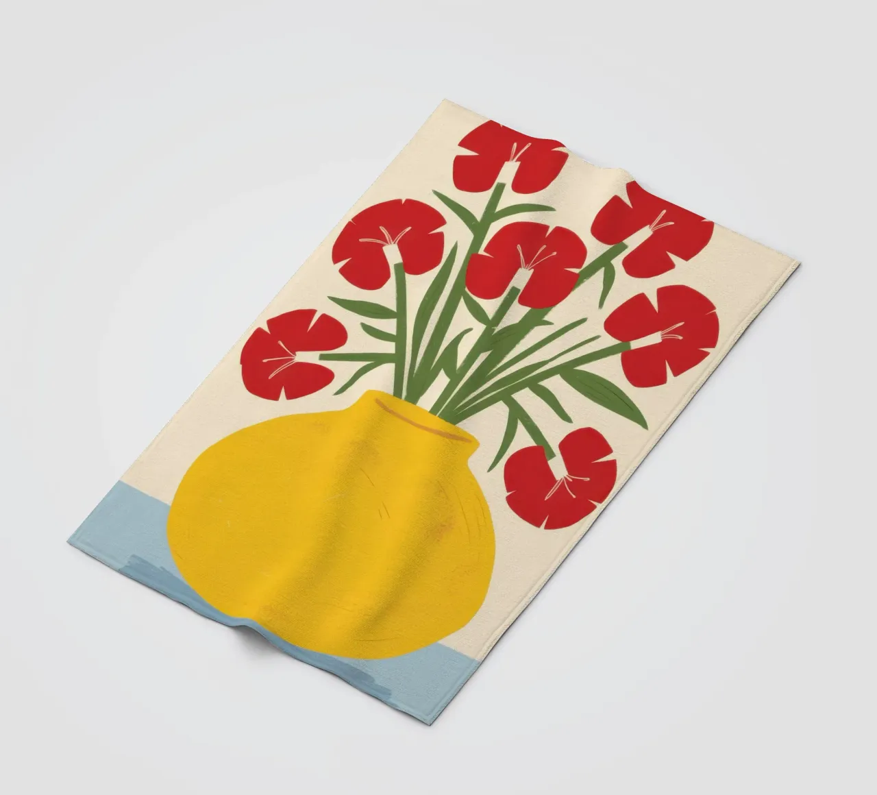 Red Carnation Radiance fleece blanket by Sentinel Glow
