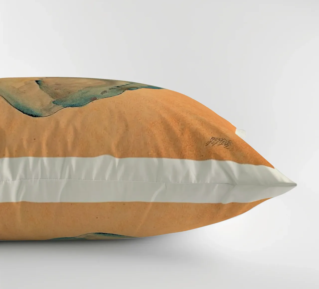 Schiele - Cowering Man II cuscino da Vintage by JUNIQE