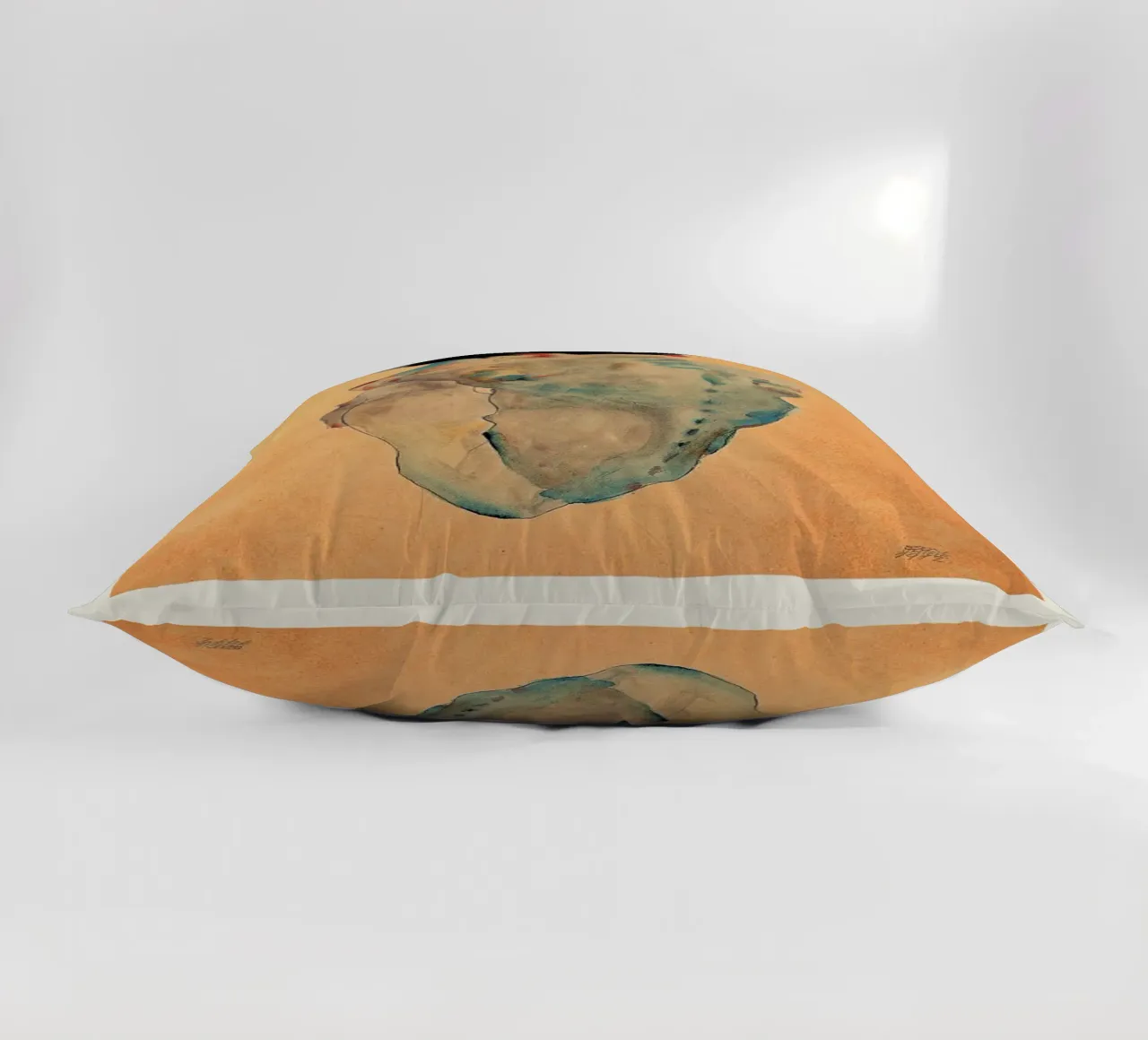 Schiele - Cowering Man II cuscino da Vintage by JUNIQE