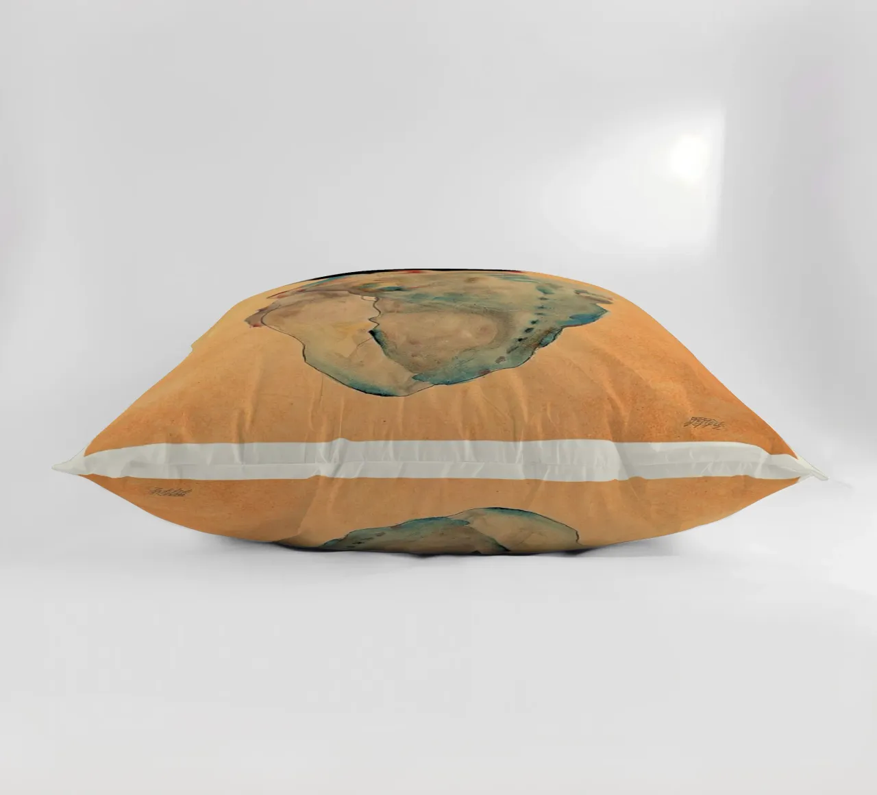 Schiele - Cowering Man II cuscino da Vintage by JUNIQE