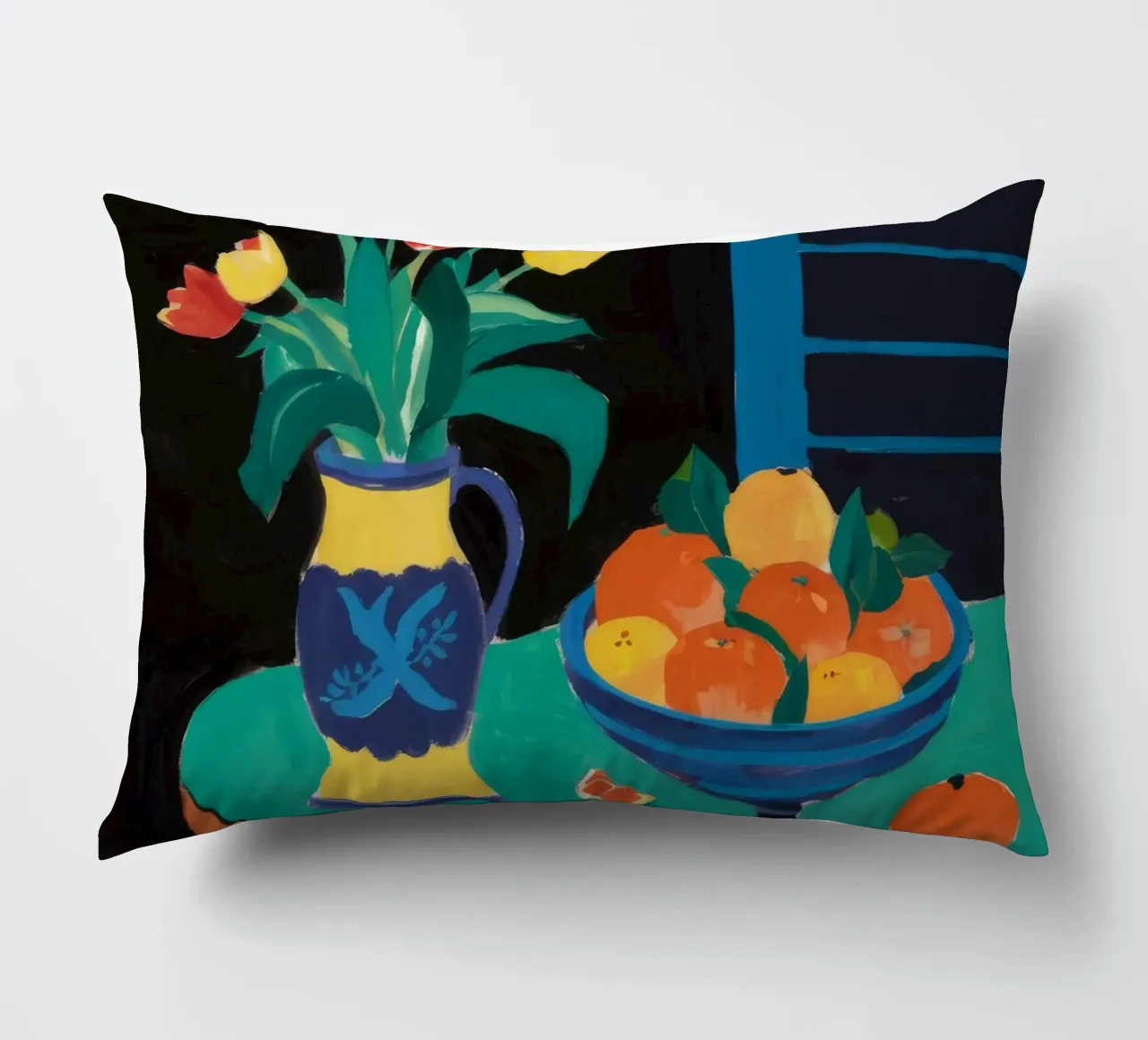 Sedia Tulip Bowl Blu cuscino da Stone Decade