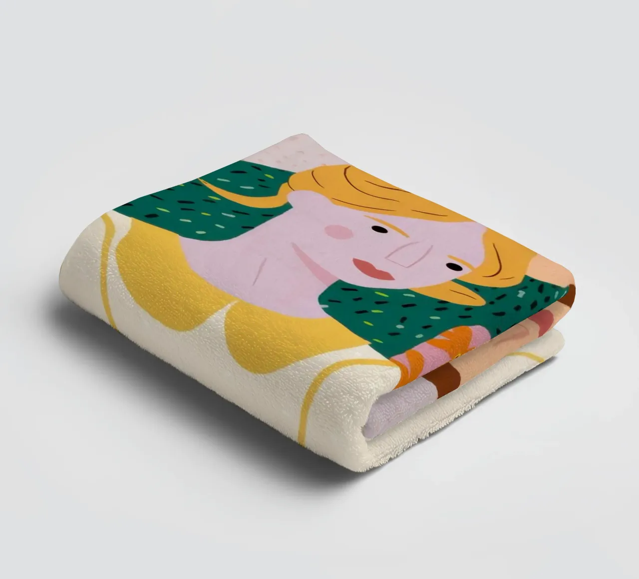 De bloemrijke omhelzing van vriendschap badhanddoek van Sentinel Glow