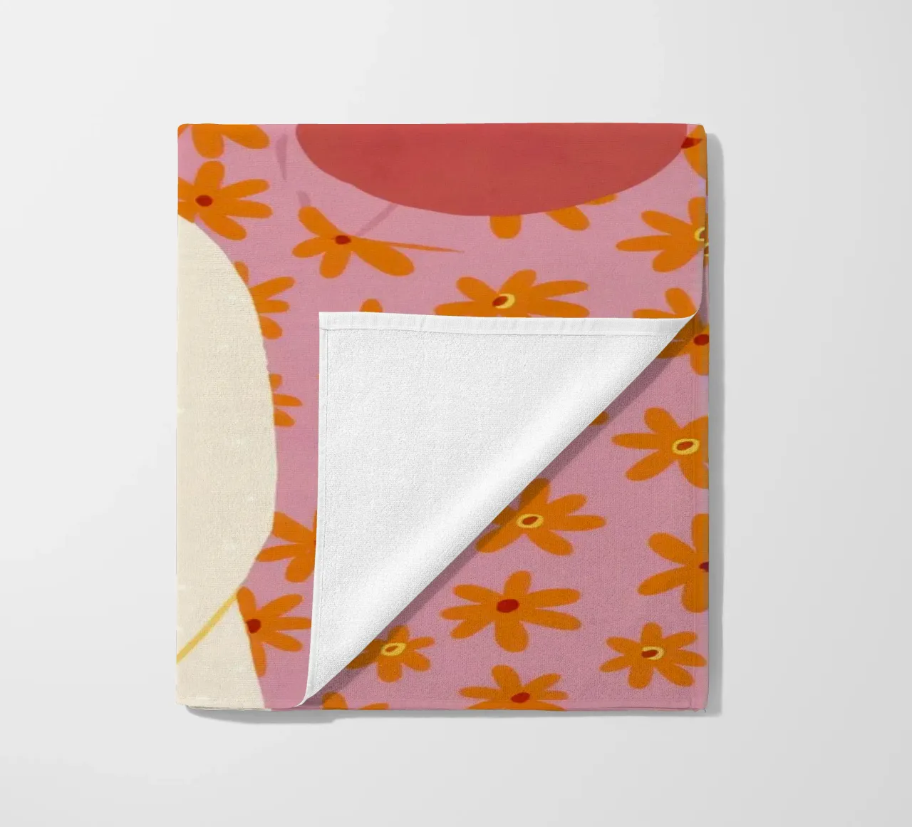 Friendship's Floral Embrace beach towel by Sentinel Glow