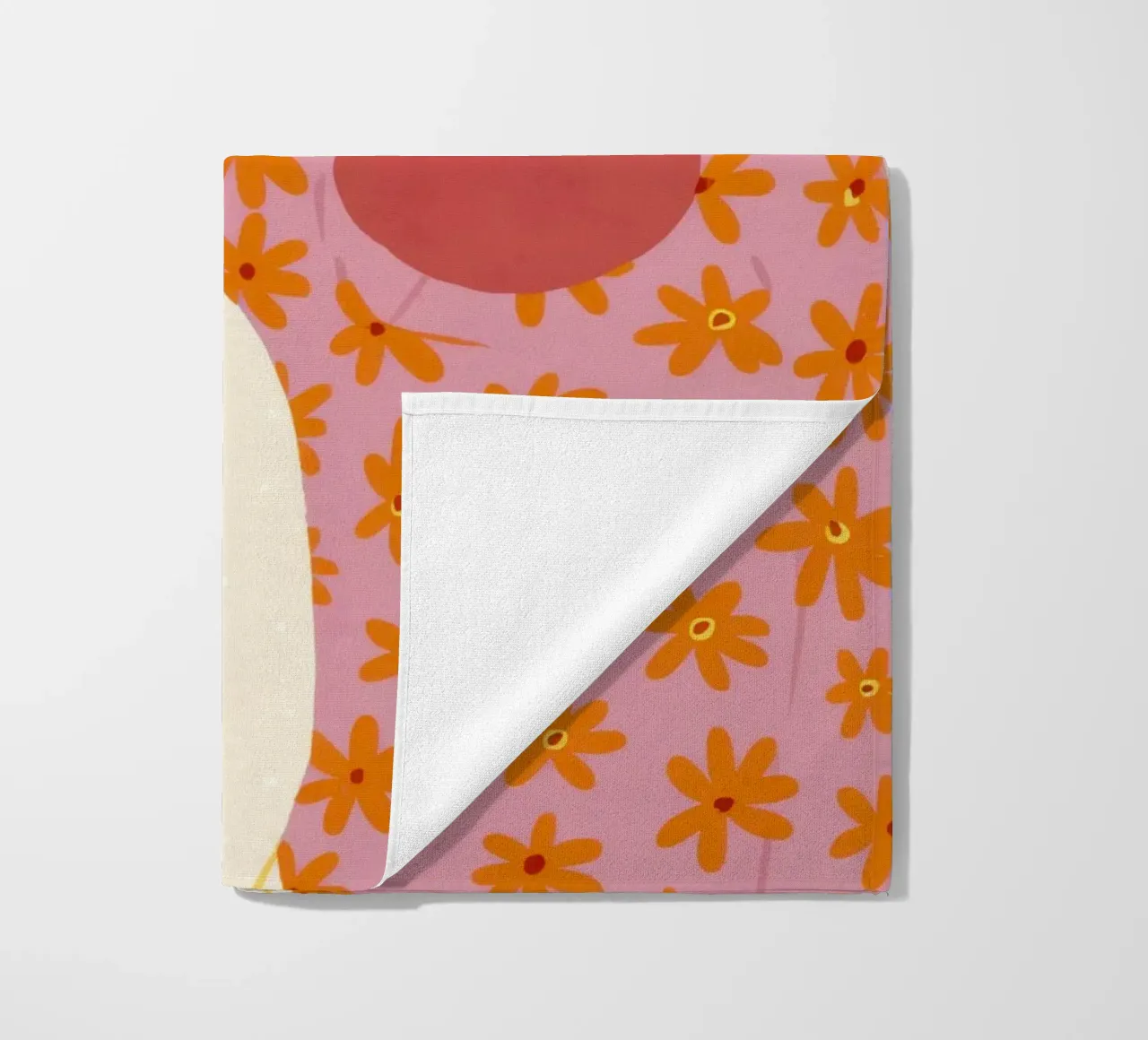 Friendship's Floral Embrace beach towel by Sentinel Glow