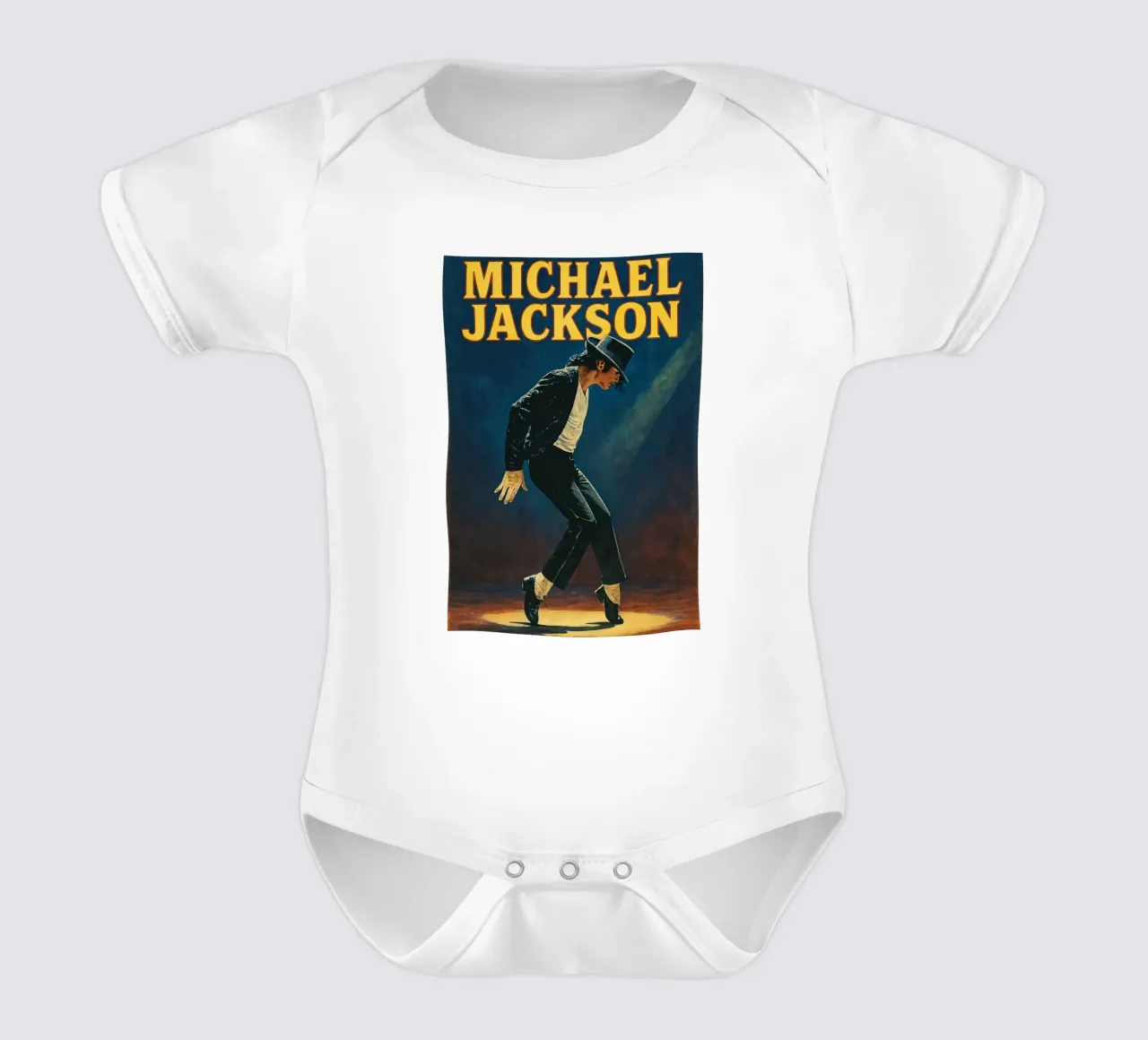 Legends King Of Pop Michael Jackson short-sleeve baby romper by wernoka