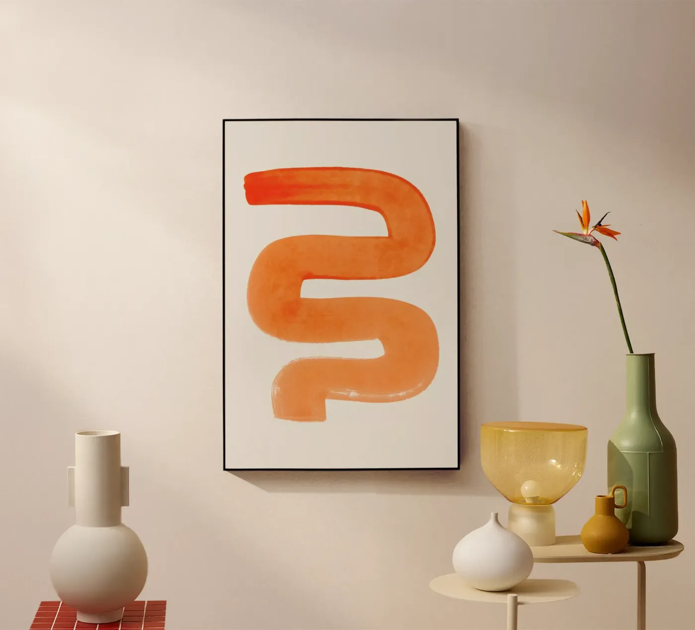 Orange Wiggle plexiglas de EnShape