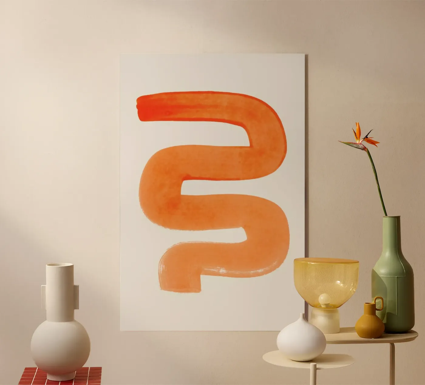 Orange Wiggle plexiglas de EnShape