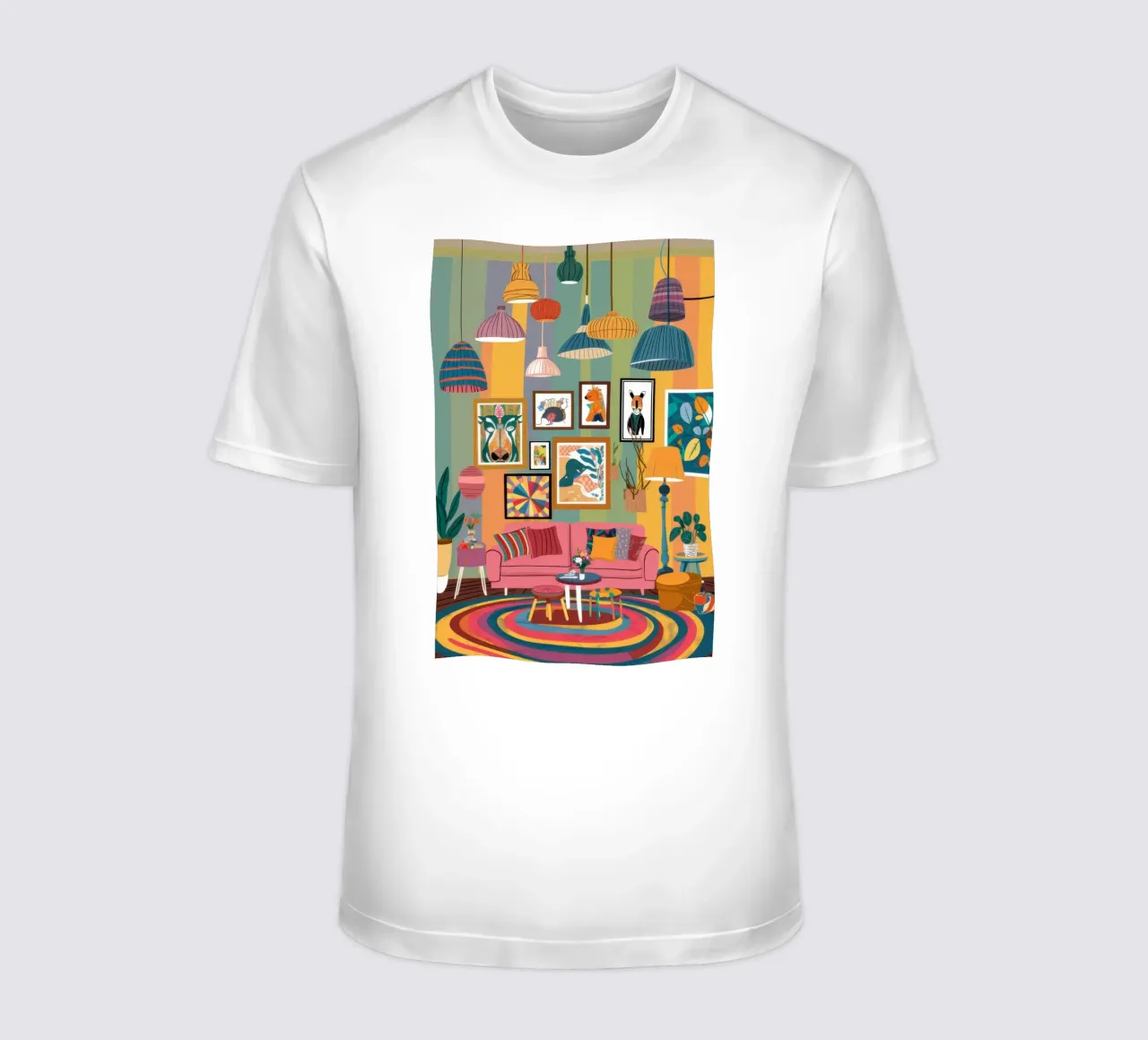 Maximalist Reading Room t-shirt by Marigold Tiga