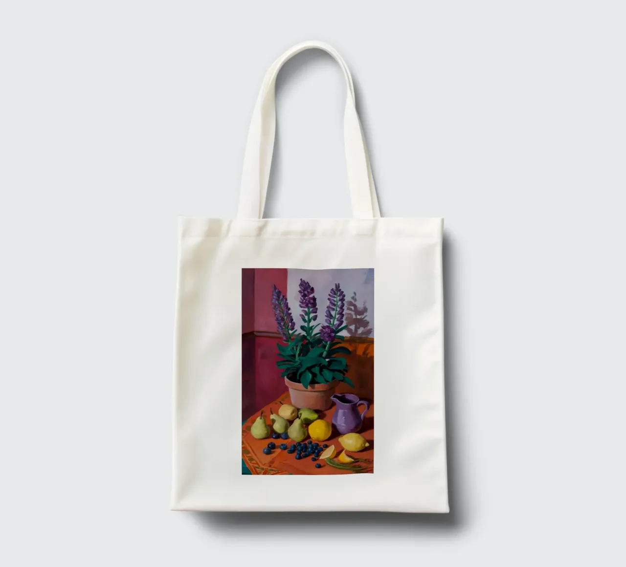 Lavanda e uva borsa in juta da Stone Decade