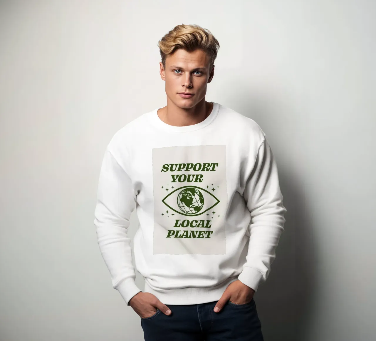 Support Your Local Planet sweat de cafelab