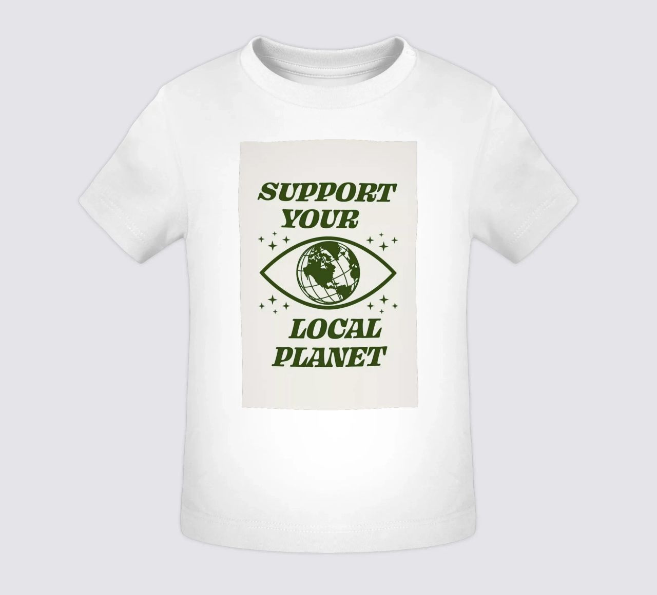 Support Your Local Planet maglietta neonato da cafelab