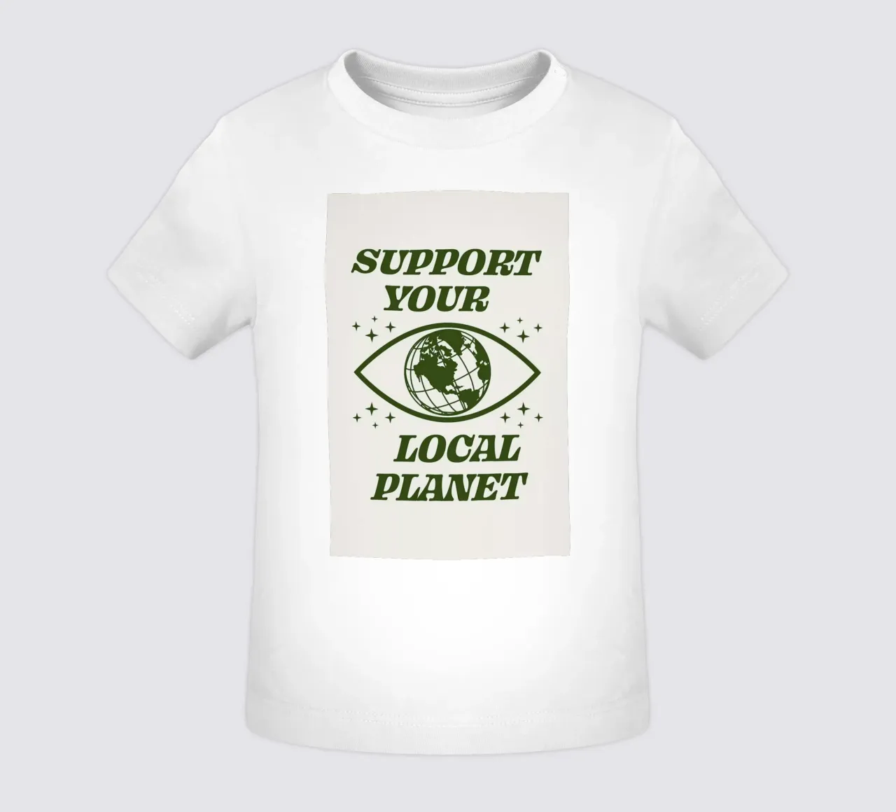 Support Your Local Planet baby t-shirt by cafelab