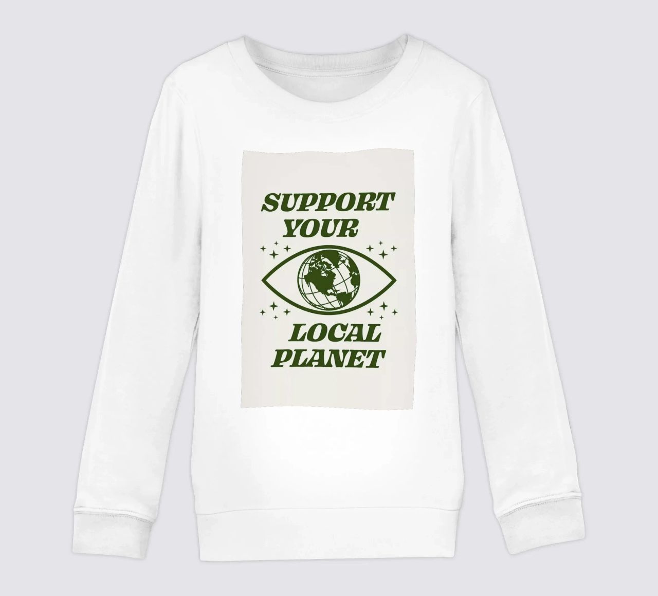 Support Your Local Planet felpa bambino da cafelab