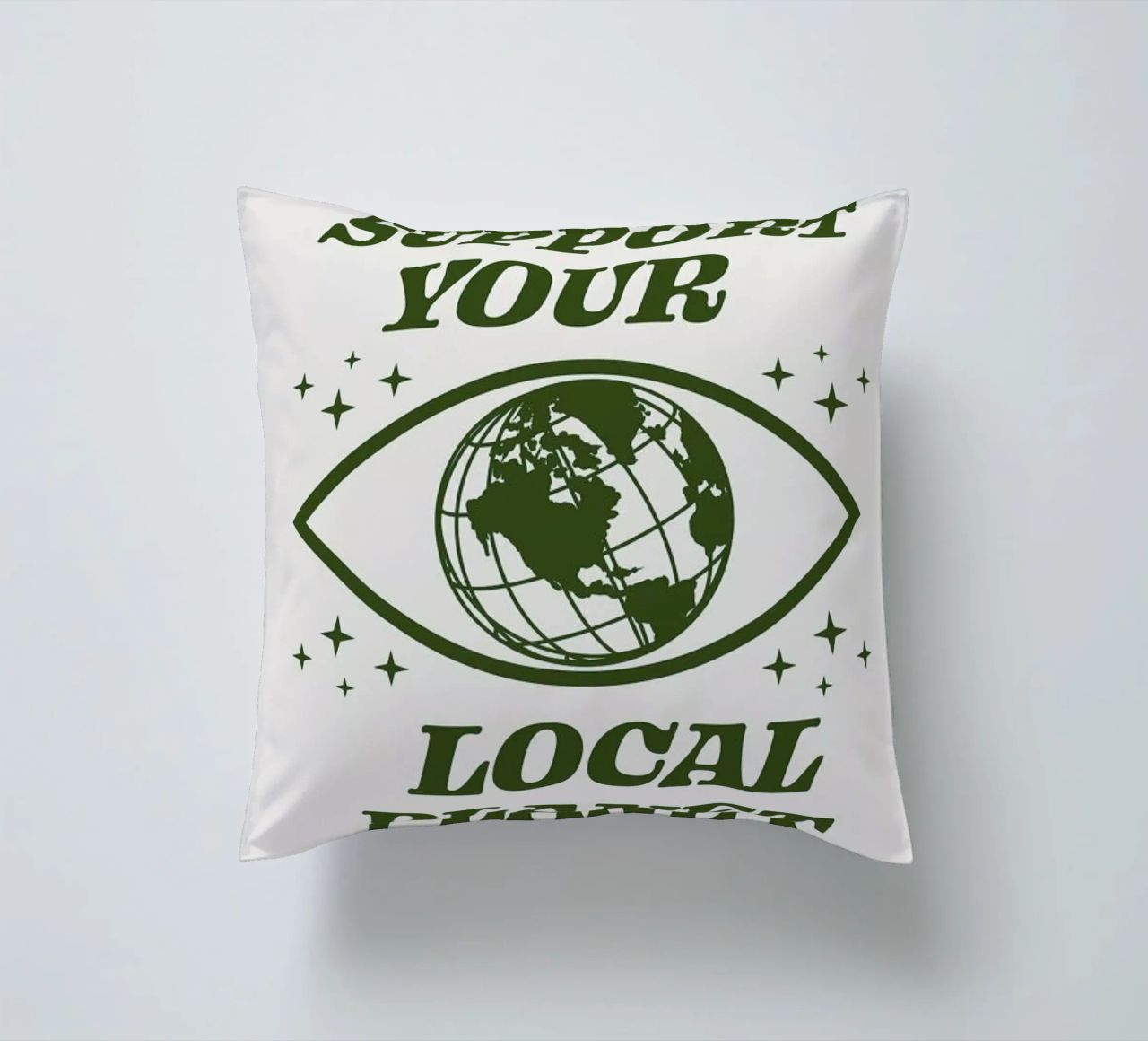 Support Your Local Planet cuscino da cafelab
