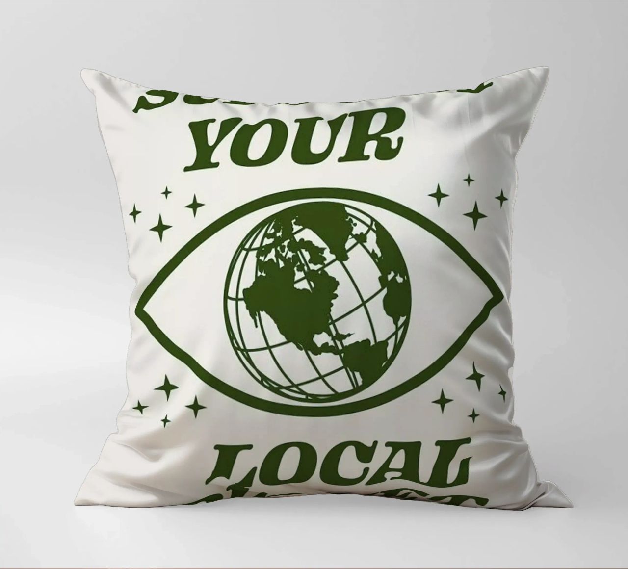 Support Your Local Planet cuscino da cafelab