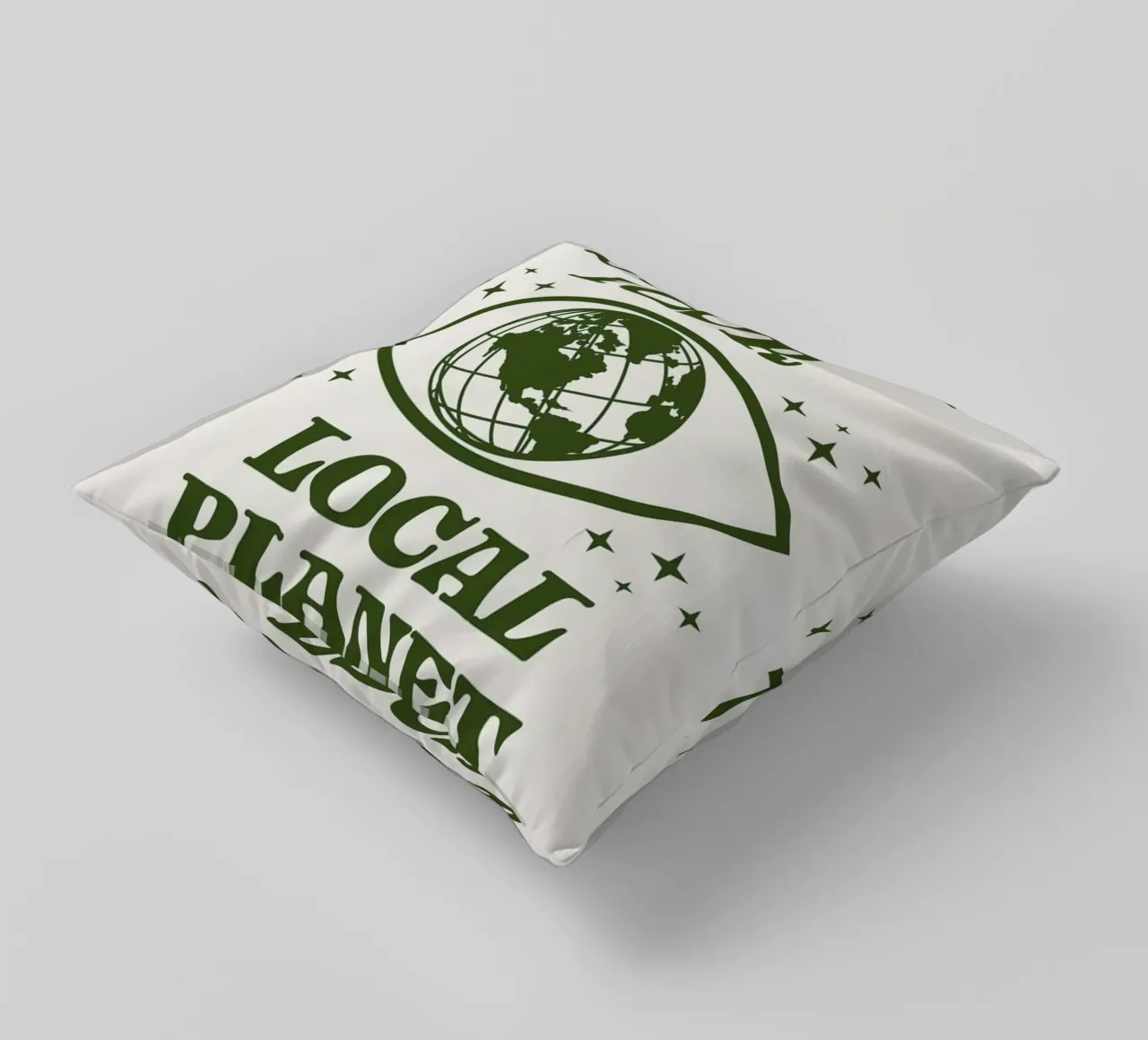 Support Your Local Planet Kissen von cafelab