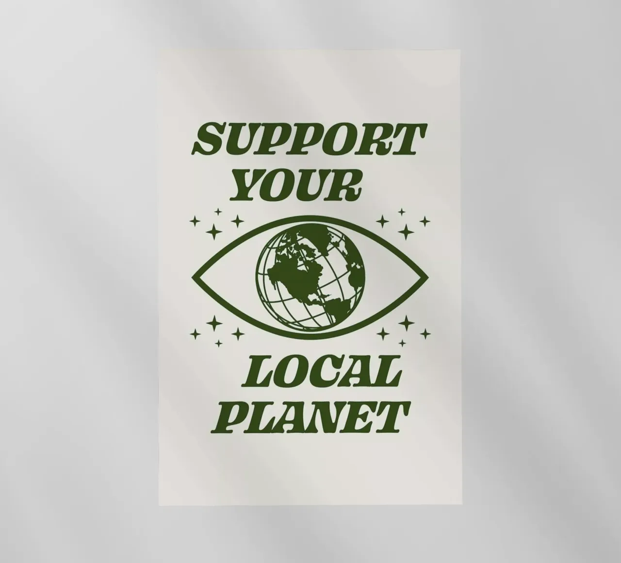Support Your Local Planet Backlit Folie von cafelab