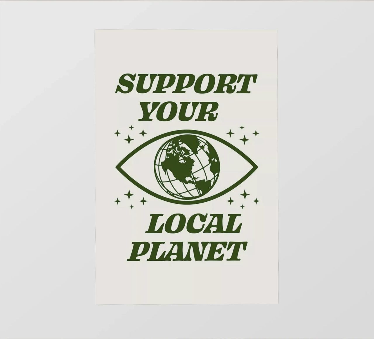 Support Your Local Planet telo in pvc da cafelab