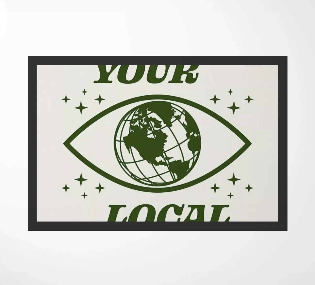 Support Your Local Planet paillasson de cafelab