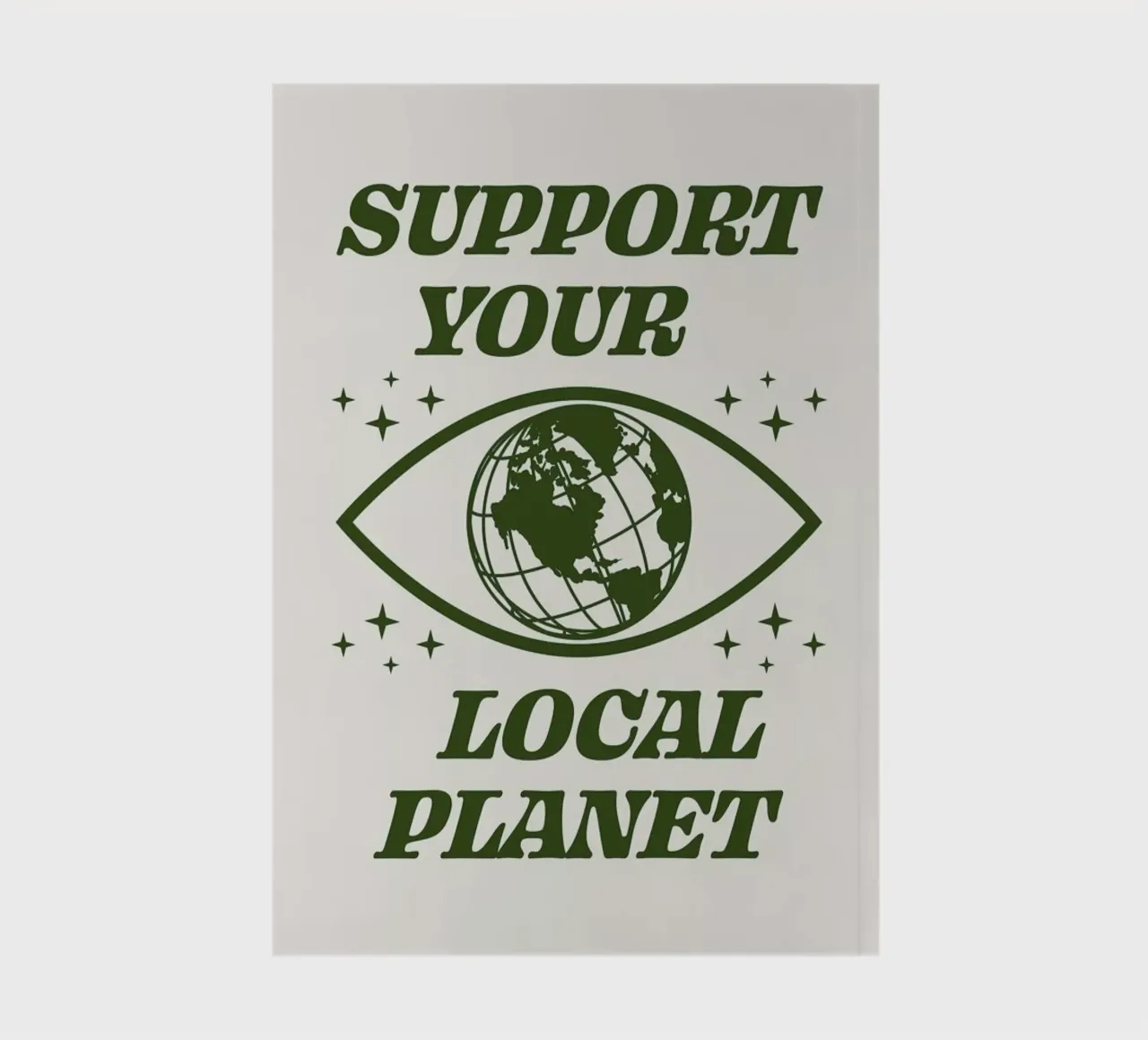 Support Your Local Planet carnet de notes de cafelab