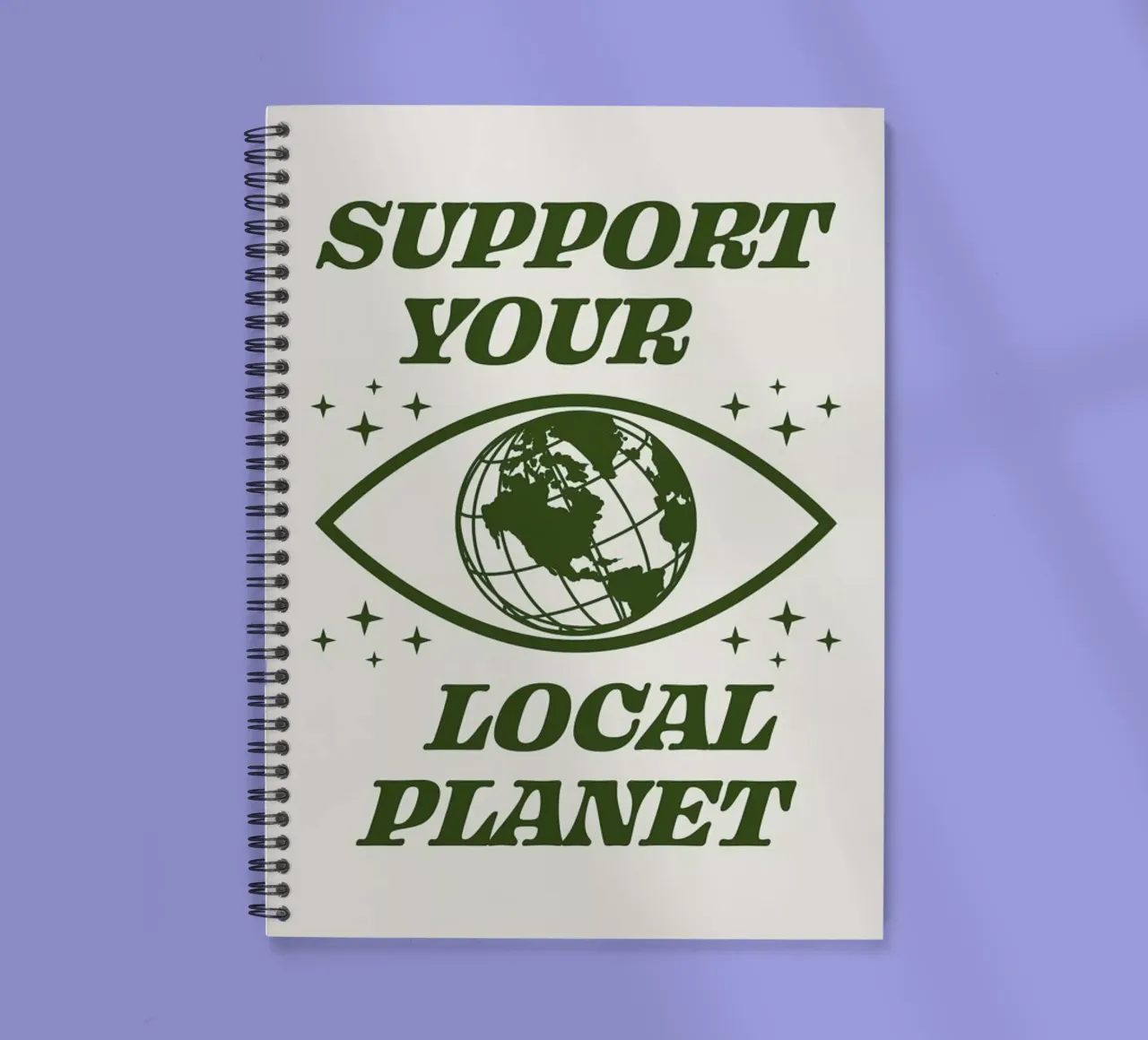 Support Your Local Planet diario ad anelli da cafelab