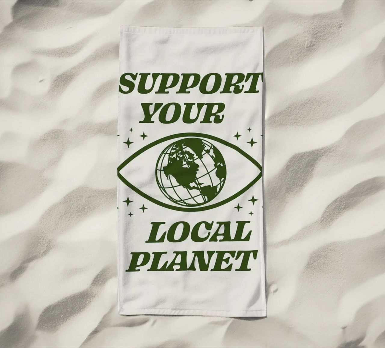 Support Your Local Planet telo mare da cafelab