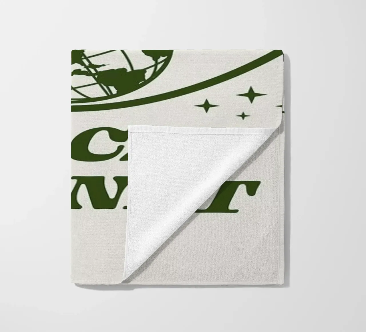 Support Your Local Planet Strandtuch von cafelab