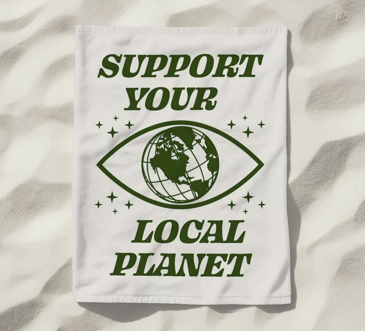 Support Your Local Planet telo mare da cafelab