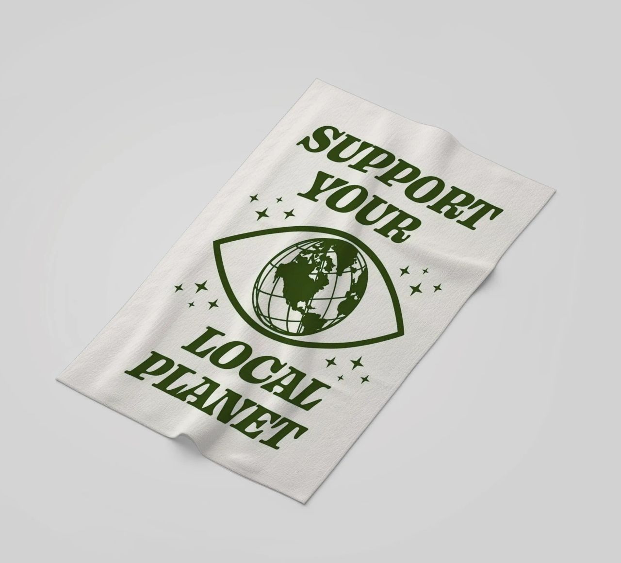 Support Your Local Planet telo mare da cafelab