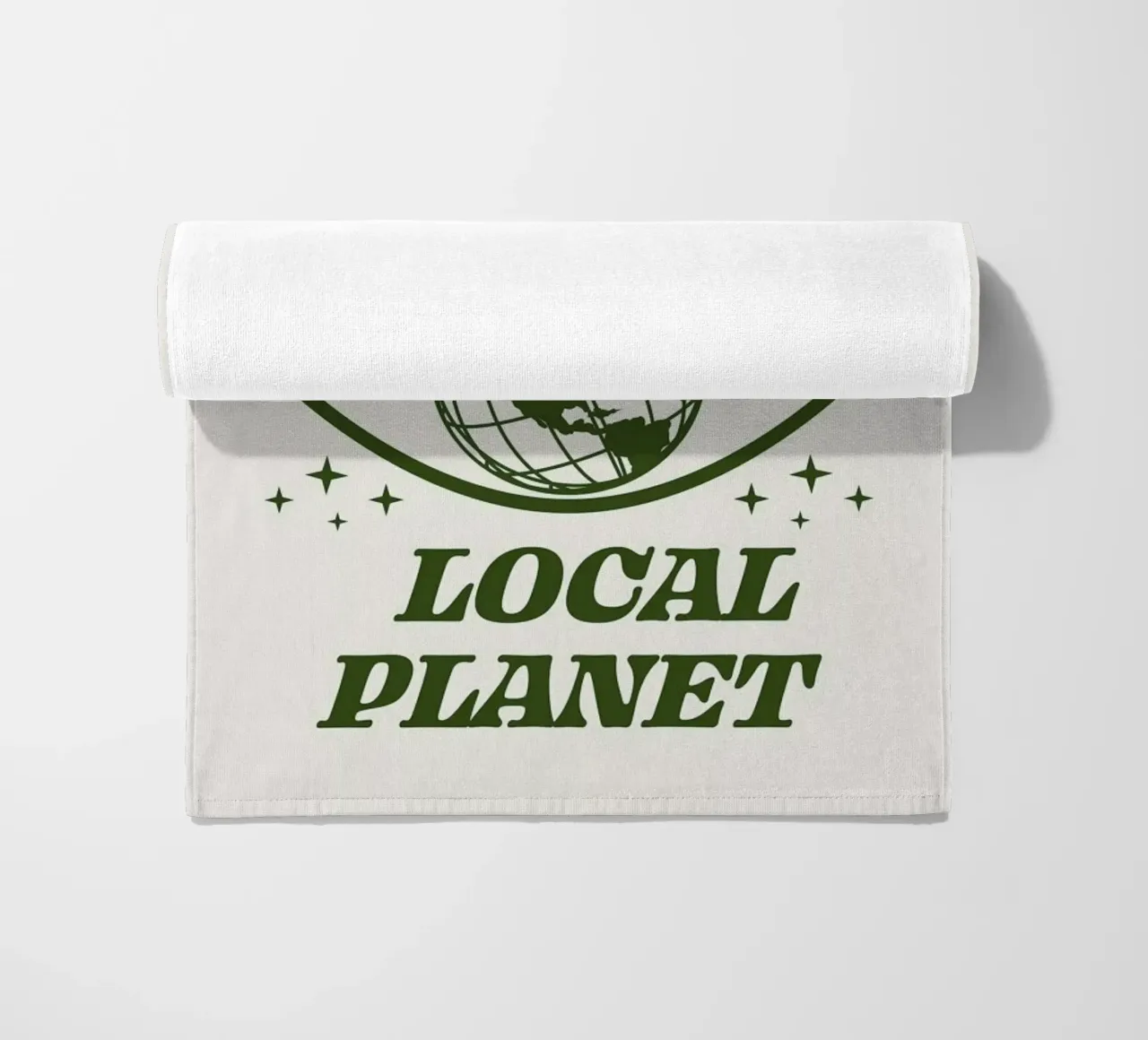 Support Your Local Planet Strandtuch von cafelab