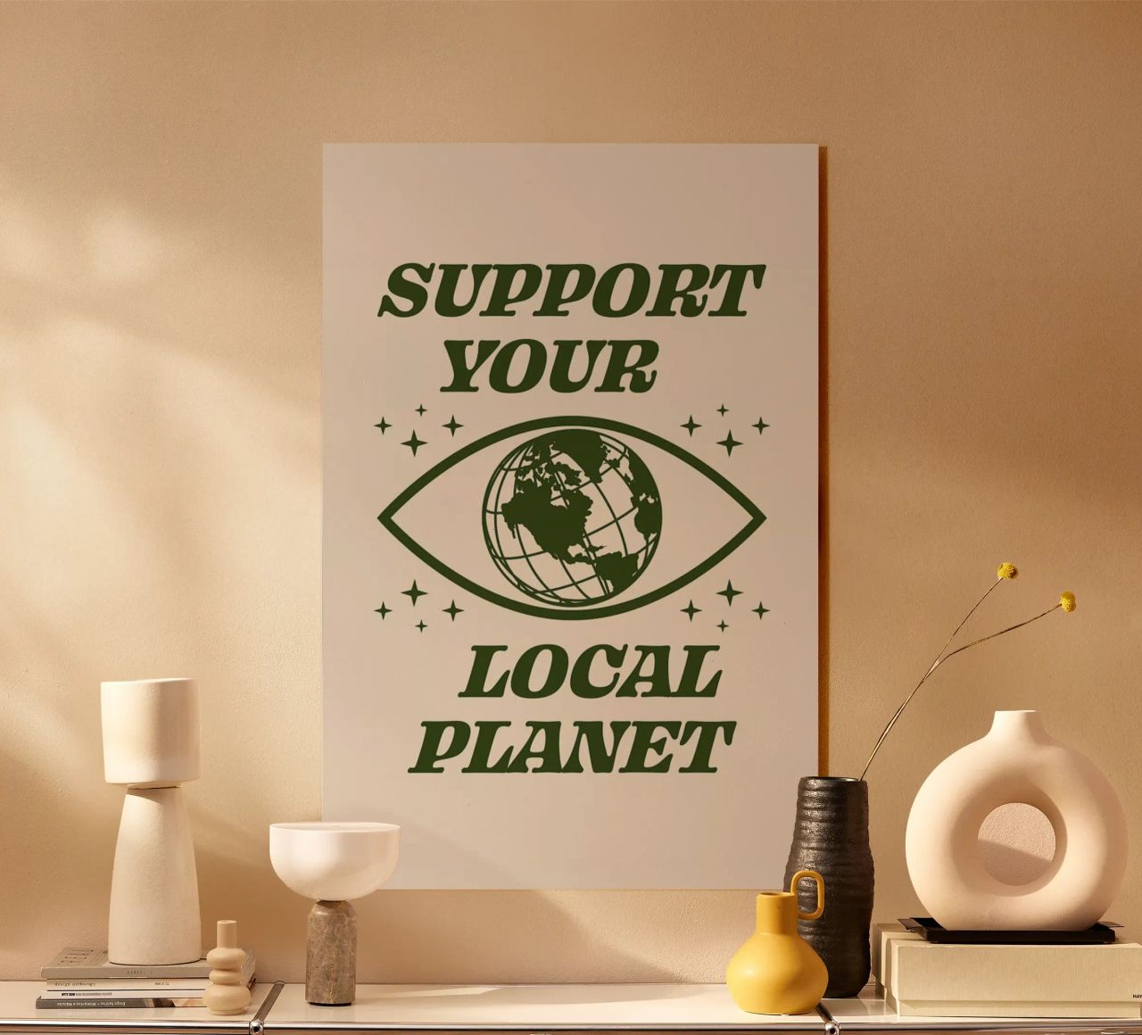 Support Your Local Planet plexiglass da cafelab